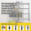 Modular Wire Storage Shelf 900 x 450 x 1800mm Steel Shelving