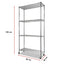 Modular Wire Storage Shelf 900 x 450 x 1800mm Steel Shelving