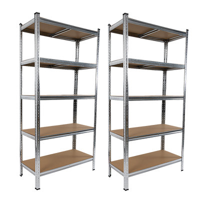 2 x 1.8M Garage Shelving Warehouse Rack Storage Shelves Pallet Racking