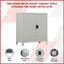 Two-Door Metal Short Cabinet Shelf Storage for Home Office Gym