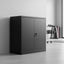 Two-Door Metal Short Cabinet Shelf Storage for Home Office Gym
