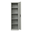 Single-Door Metal Tall Cabinet Shelf Storage for Home Office Gym