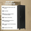 Single-Door Metal Tall Cabinet Shelf Storage for Home Office Gym