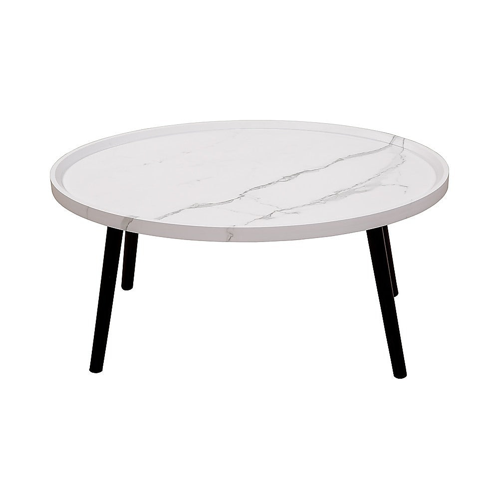 Oval Coffee Table Mid Century Modern Minimalist Display