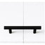 Single Wall Bed in White Gloss – Space Saving Murphy Bed Kit with Black Door Handle