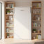 Single Wall Bed in White – Space Saving Murphy Bed Kit with Gold Door Handle