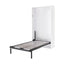 Single Wall Bed in White – Space Saving Murphy Bed Kit with Gold Door Handle