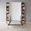 Single Wall Bed in White – Space Saving Murphy Bed Kit with Gold Door Handle