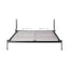 Queen Wall Bed in White – Space Saving Murphy Bed Kit with Black Door Handle