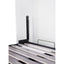Queen Wall Bed in White – Space Saving Murphy Bed Kit with Black Door Handle