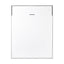 Queen Wall Bed in White – Space Saving Murphy Bed Kit with Black Door Handle