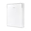Queen Wall Bed in White – Space Saving Murphy Bed Kit with Gold Door Handle