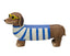Magnesia Blue Beach Dachshund Stool 75cm