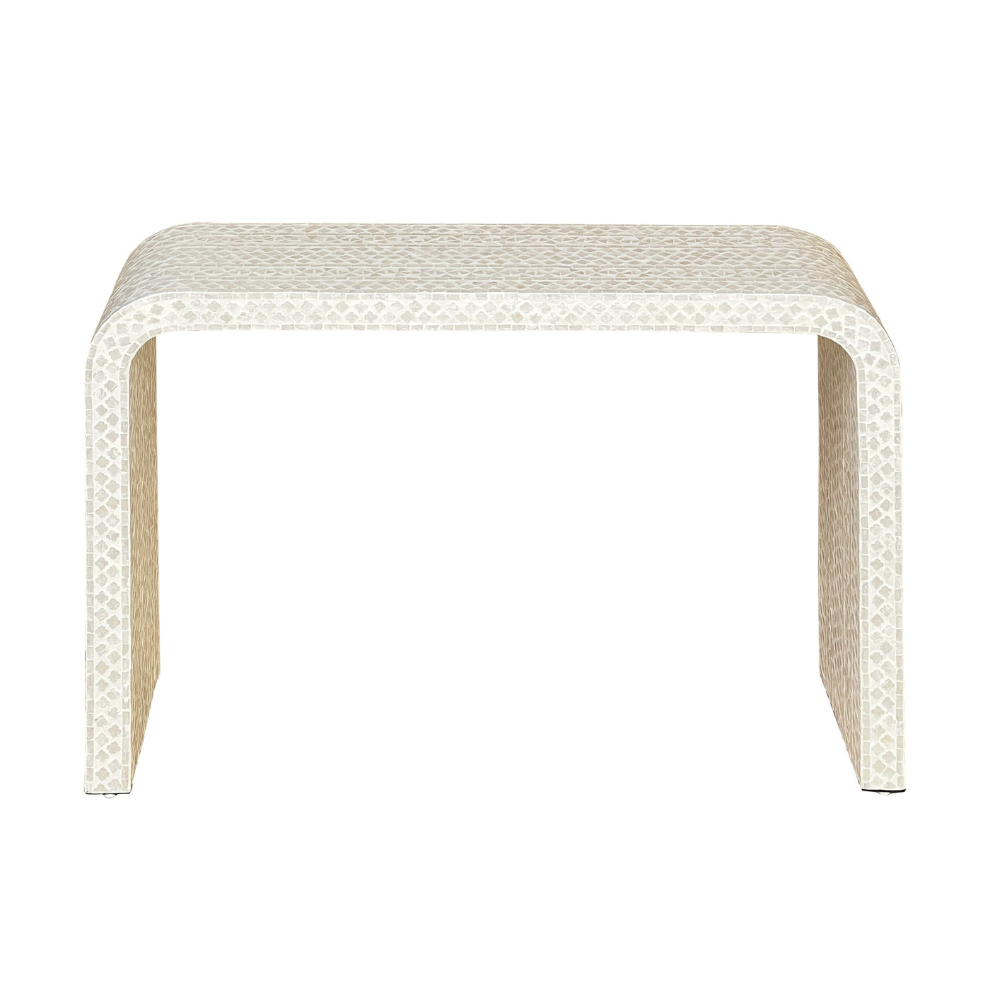 PEARLESCENT MOTHER OF PEARL HAND MADE CONSOLE TABLE