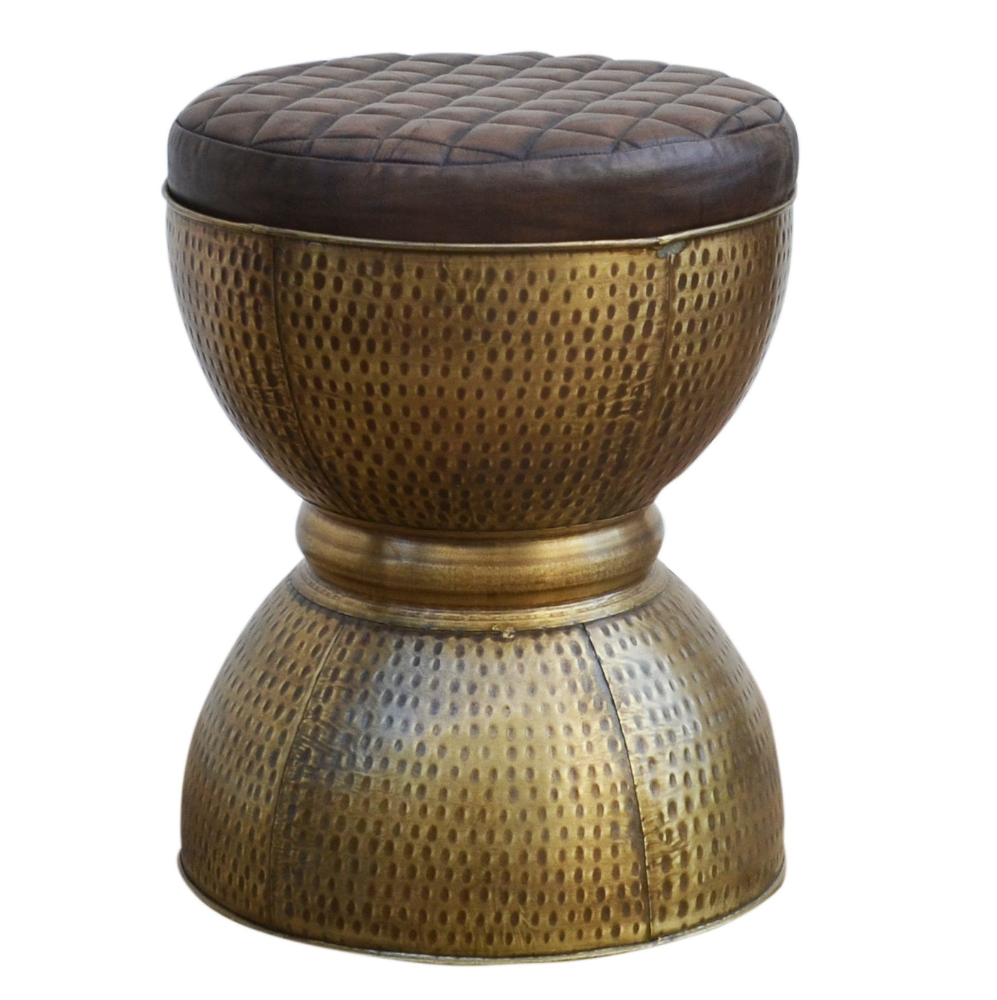 DI MAGGIO COPPER LOOK DRUM STOOL