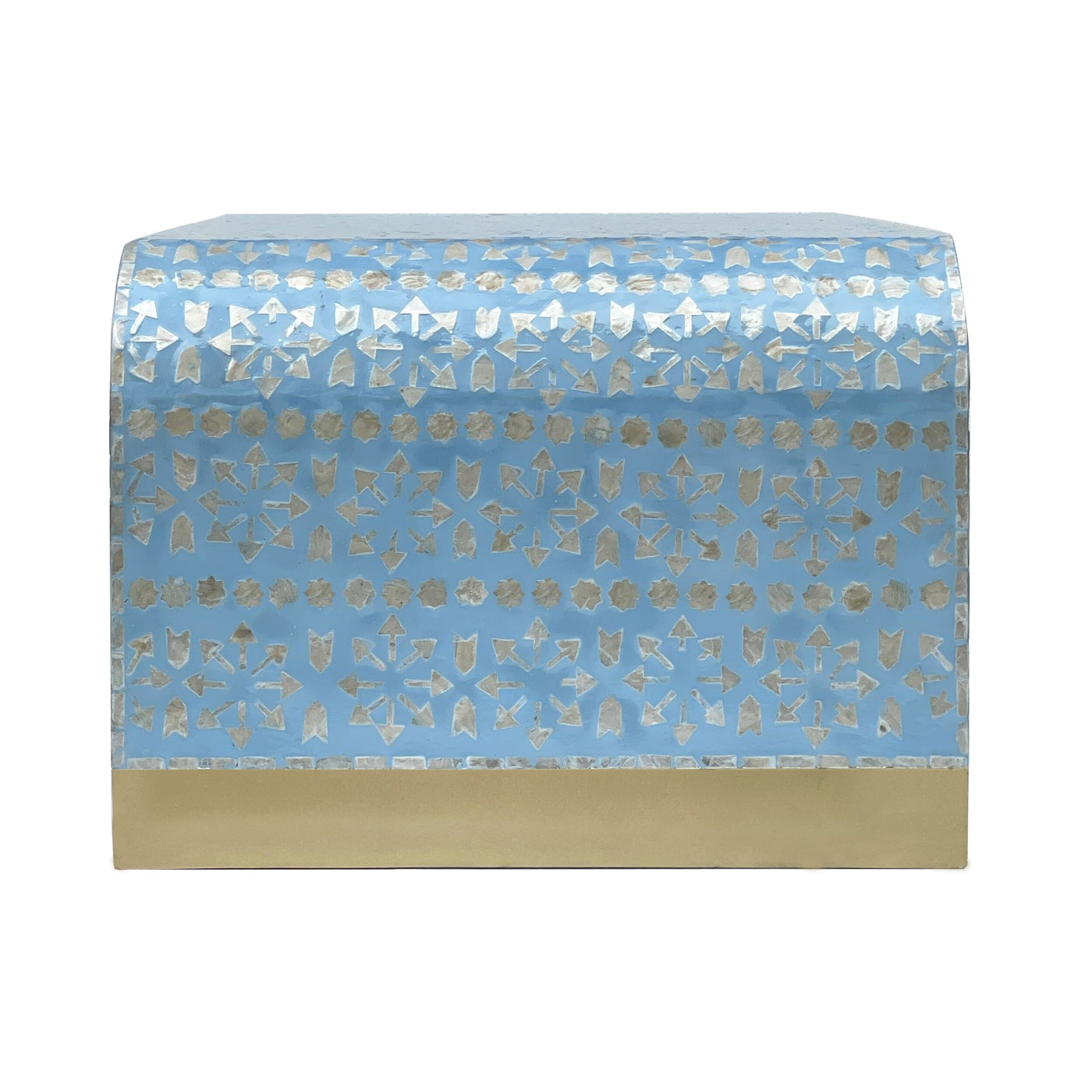 MOTHER OF PEARL MEDITERRANEAN BREEZE LOW PROFILE COFFEE TABLE