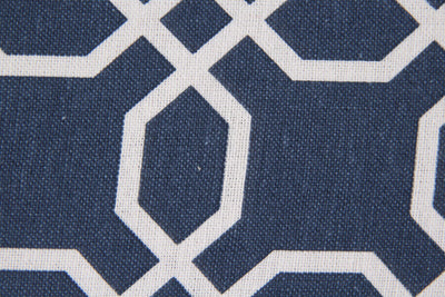 Cafe Lounge Couch Ramie Cotton Fabric Accent Dining Relax Chair Pub Seating Navy New