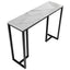 Modern Heavy Real Stone Console Table Hallway Entryway Table Metal Narrow Desk