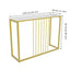 Golden Console Table for Hallway Entryway
