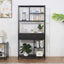 180Cm Tall Bookshelf With Drawers Industrial Bookcase W/ 6 Tiers Storage Shelves