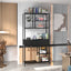 180Cm Tall Bookshelf With Drawers Industrial Bookcase W/ 6 Tiers Storage Shelves