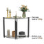 Half Moon Console Table Marble Semi-Circle Entrance Hall Table