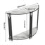 Half Moon Console Table Marble Semi-Circle Entrance Hall Table
