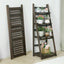 Retro 4 Tier Wooden Ladder Bookcase Folding Book Shelf Plant Stand Storage Rack