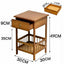 Classic Bedside Table Drawer Side Table Living Room Coffee Tea End Table