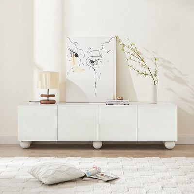 Ava White TV Unit