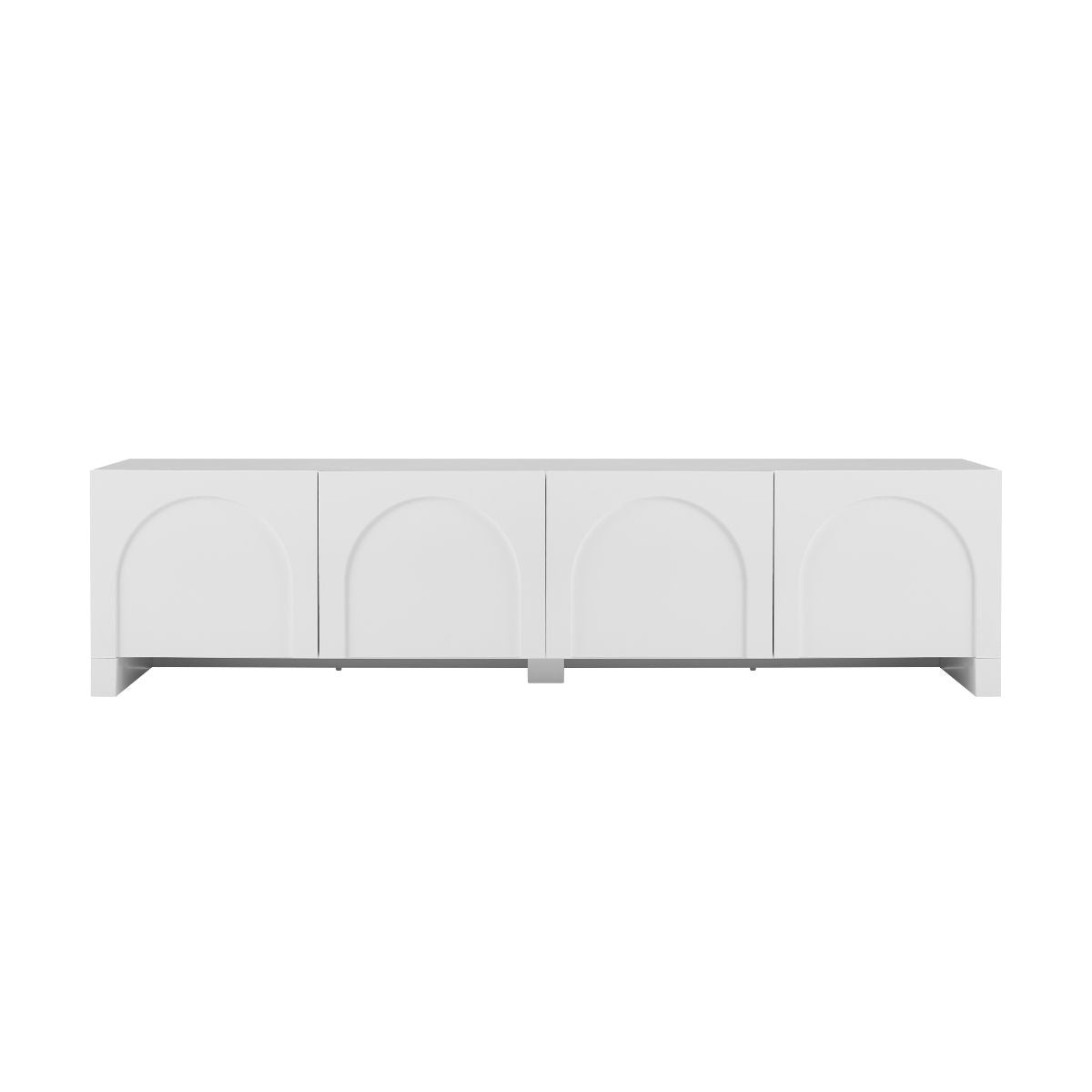 Dome White TV Unit