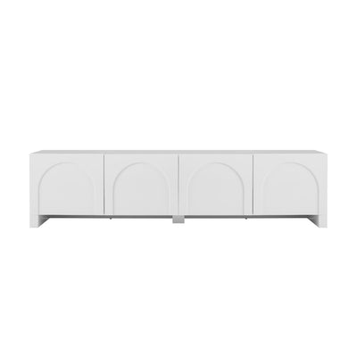 Dome White TV Unit