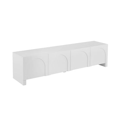 Dome White TV Unit