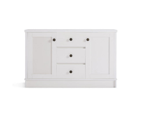 Margaux White Coastal Style Sideboard Buffet Unit