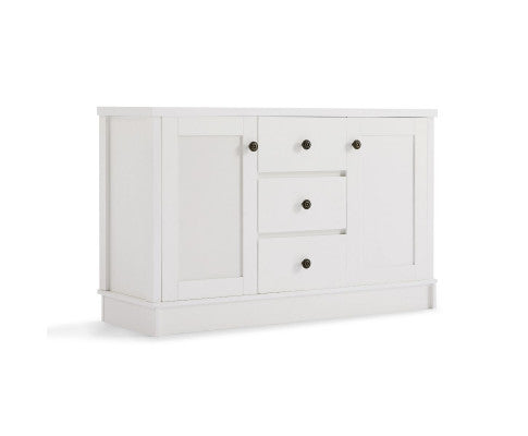 Margaux White Coastal Style Sideboard Buffet Unit