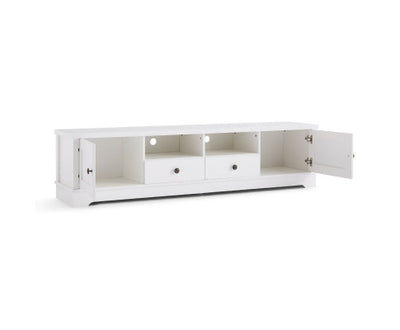 Margaux White Coastal Style 180cm Entertainment Unit