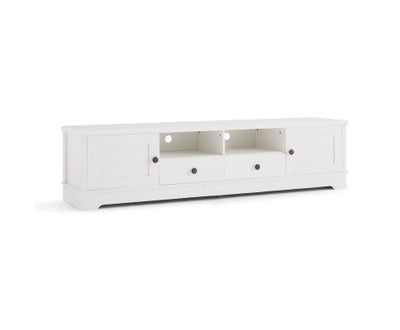 Margaux White Coastal Style 180cm Entertainment Unit