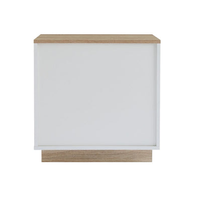 Ashley Coastal White Wooden Bedside Table