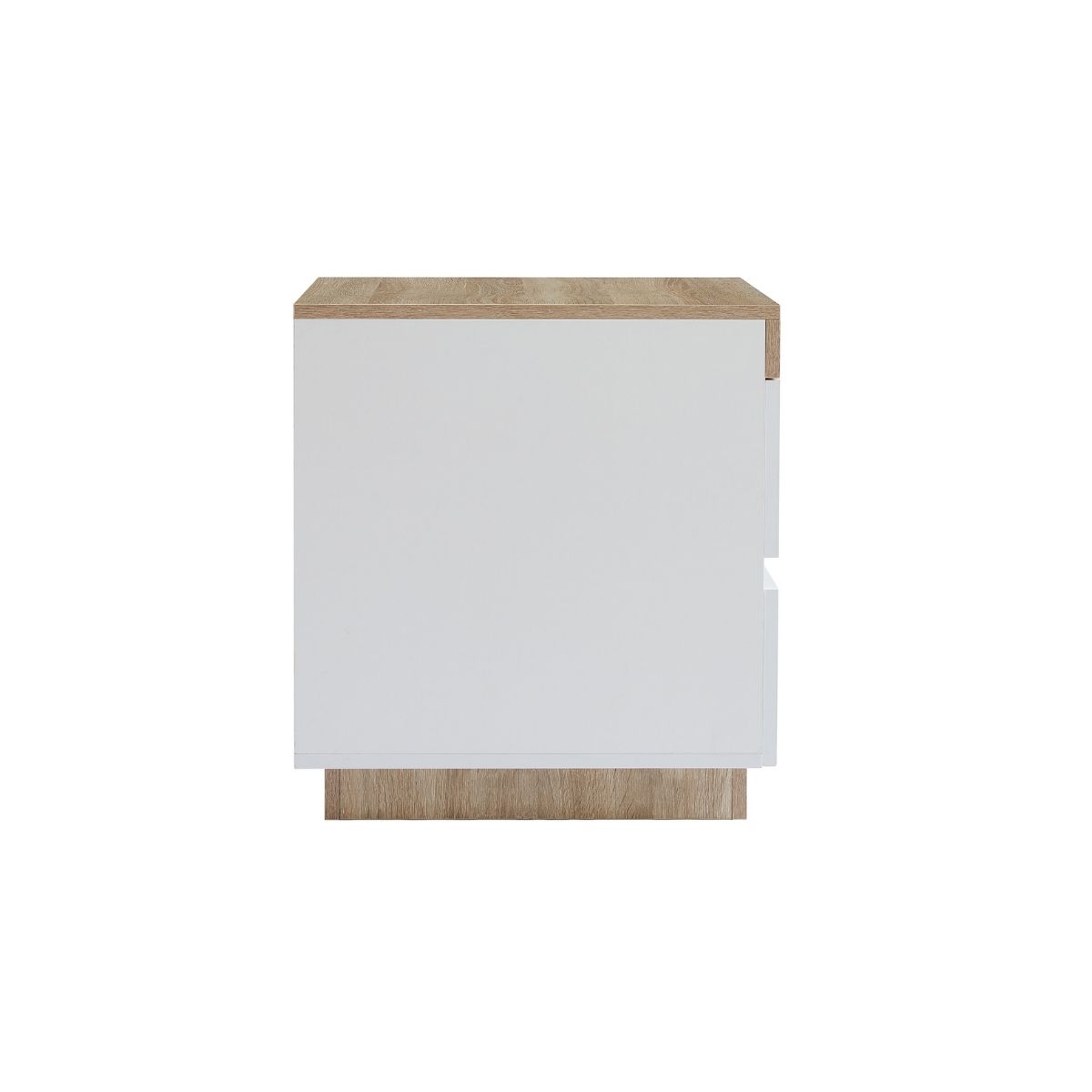 Ashley Coastal White Wooden Bedside Table