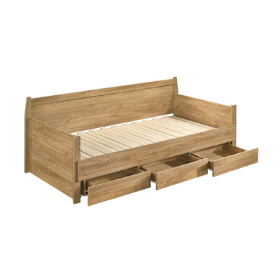 Mica Natural Wooden Day Bed with 3 Drawers Sofa Bed Frame