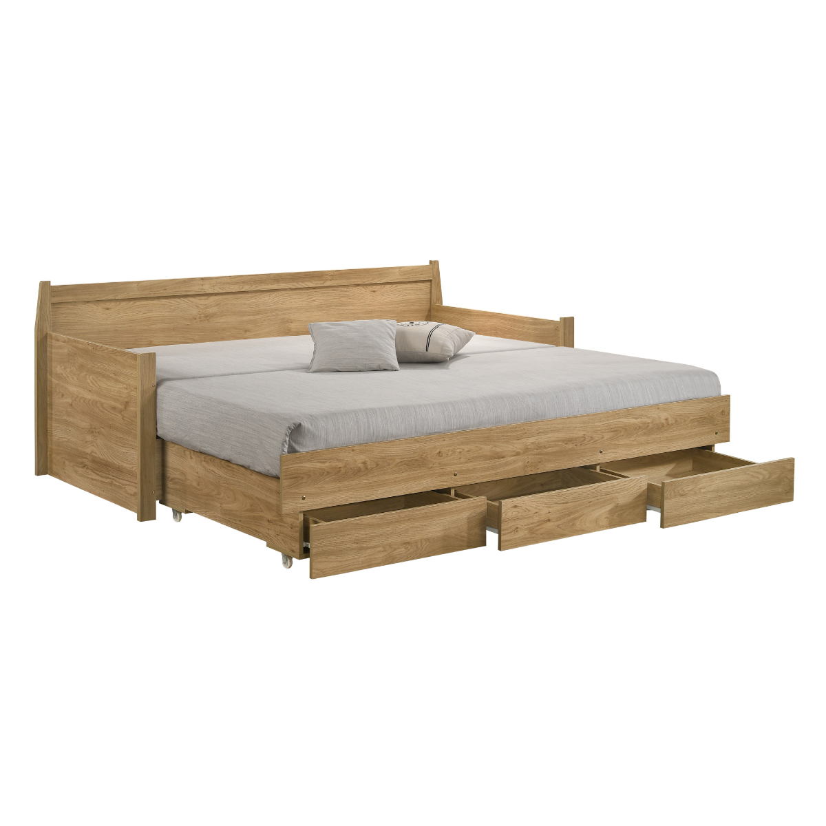 Mica Natural Wooden Day Bed with 3 Drawers Sofa Bed Frame