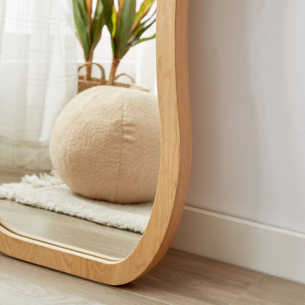 Penny Natural Modern Mirror