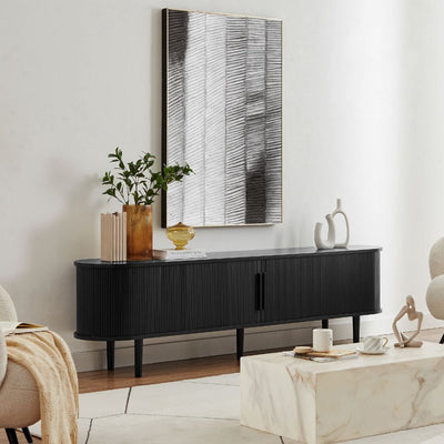 Tate 200cm TV Unit in Black