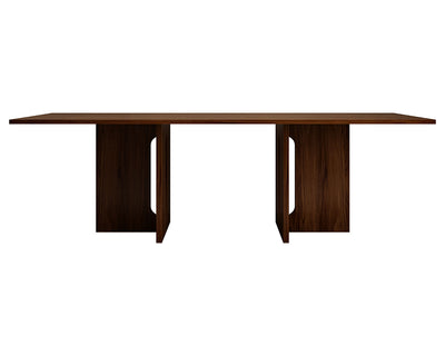 Oak Melamine Dining Table 6 Seater