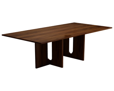 Oak Melamine Dining Table 6 Seater