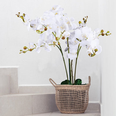 90cm Faux Artificial Home Decor Potted Orchid Plant