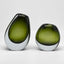 Saronne Handblown Glass Vase Green