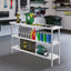 Stainless Steel Food Prep Table, 356 x 1524 x 864 mm Commercial Kitchen Worktable, with 2 Adjustable Undershelf, Heavy Duty Prep Table Metal Work Table for BBQ, Kitchen, Home, and Garage