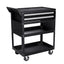 5-Tier Tool Cart with Wheels, 400 lbs Load Capacity, Rolling Work Cart with 2 Drawers & Pegboard, Mechanic Tool Storage Organizer with Locking System for Garage, Warehouse and Repair Shop, Black