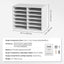 Wood Literature Organizer Adjustable File Sorter 12 Compartments White